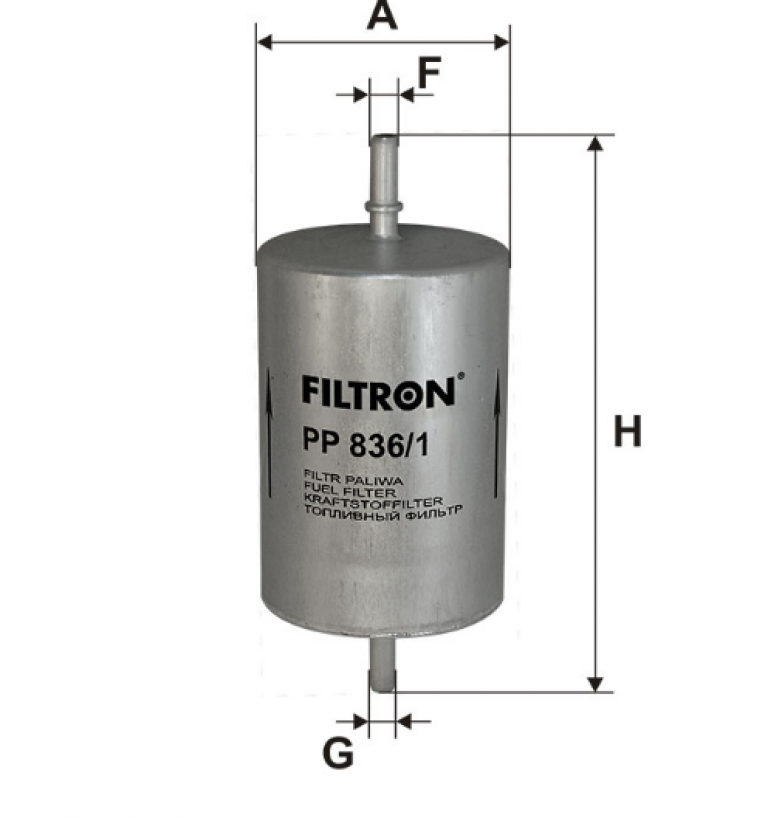 PP8361 Фильтр топливный Filtron - detaluga.ru