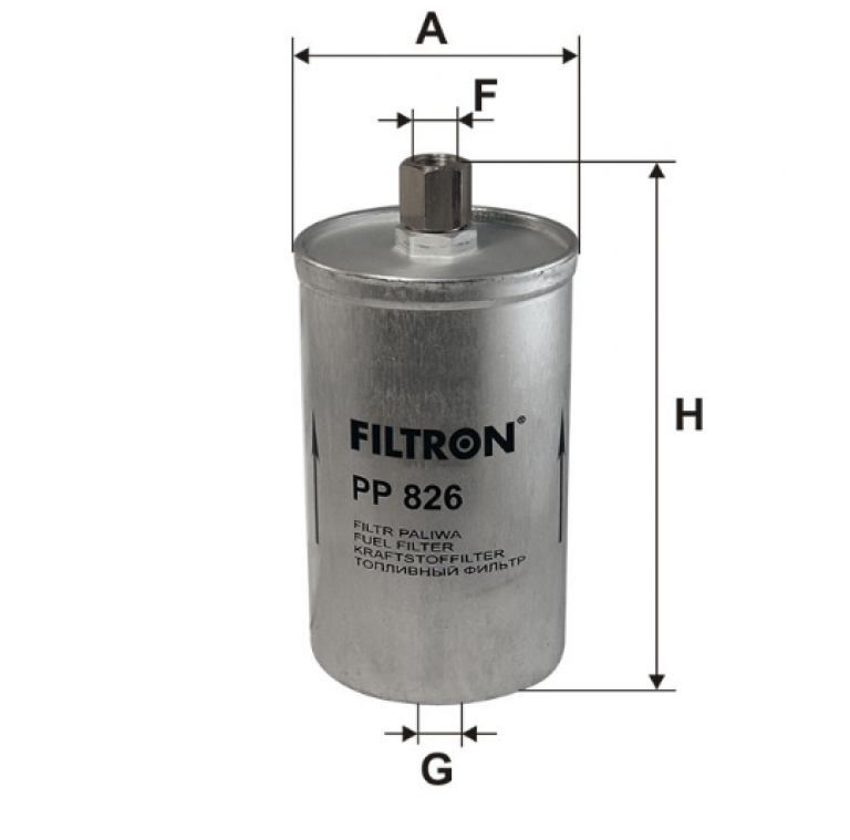 PP826 Фильтр топливный Filtron - detaluga.ru