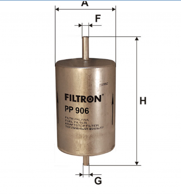 PP906 Фильтр топливный Filtron - detaluga.ru