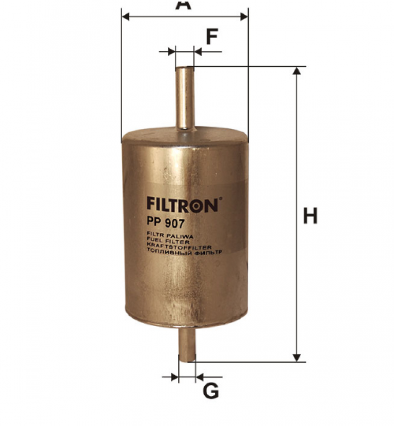 PP907 Фильтр топливный Filtron - detaluga.ru
