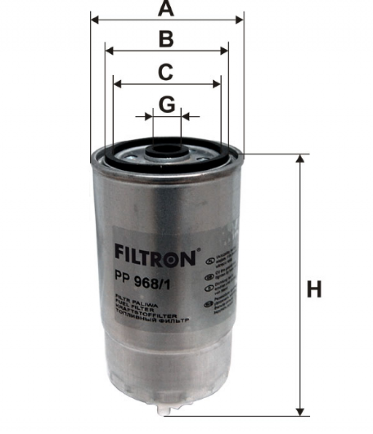 PP9681 Фильтр топливный Filtron - detaluga.ru