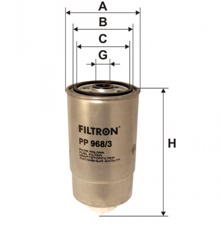 PP9683 Фильтр топливный Filtron - detaluga.ru