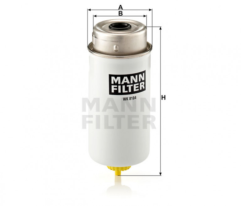 WK8104 Фильтр топливный Mann - detaluga.ru