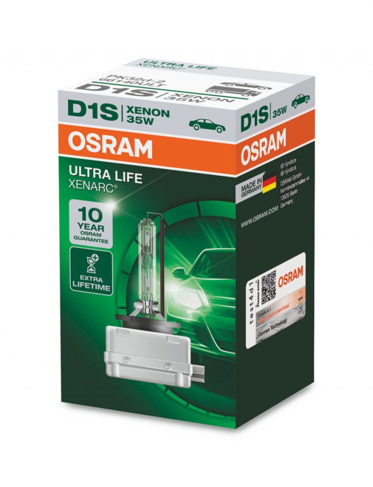 66140ULT Лампа D1S 85V 35W XENARC ULTRA LIFE Osram - detaluga.ru