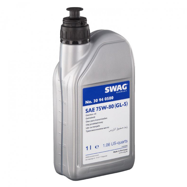 30940580 Масло трансмиссионное SAE 75W-80 (GL-5), 1л. SWAG - detaluga.ru