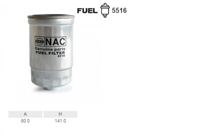 5516 Фильтр топливный NAC - detaluga.ru