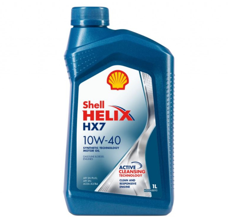 550046365 Масло моторное полусинтетическое Shell Helix HX7 10W-40, 1л Shell - detaluga.ru