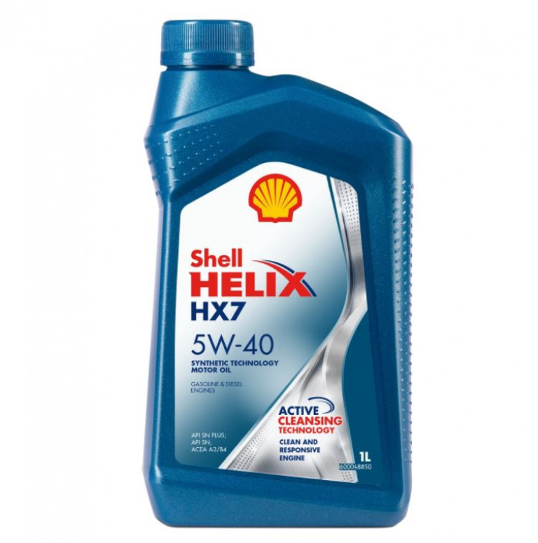 550046374 Масло моторное полусинтетическое Shell Helix HX7 5W-40, 1л Shell - detaluga.ru