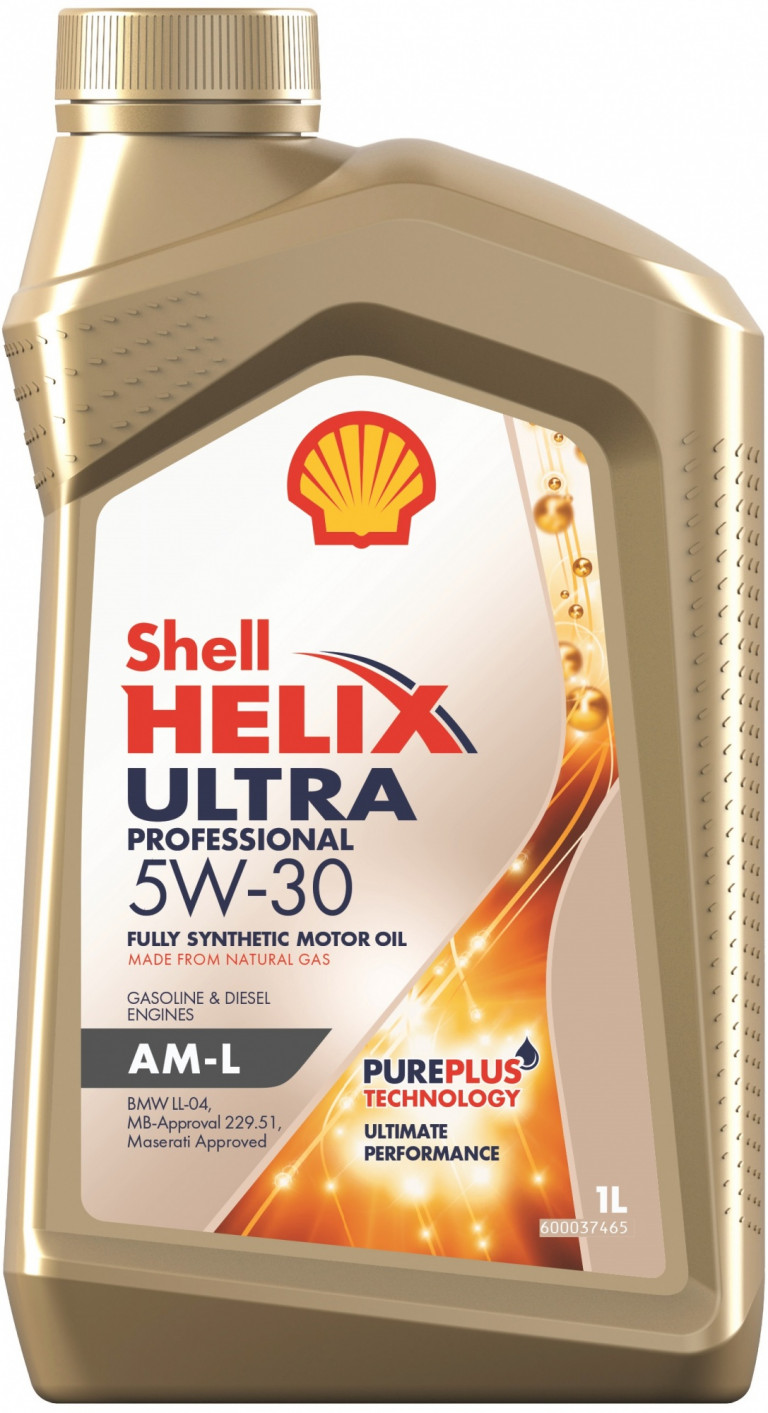 550046352 Масло моторное синтетическое "Helix Ultra Pro AM-L 5W-30", 1л Shell - detaluga.ru