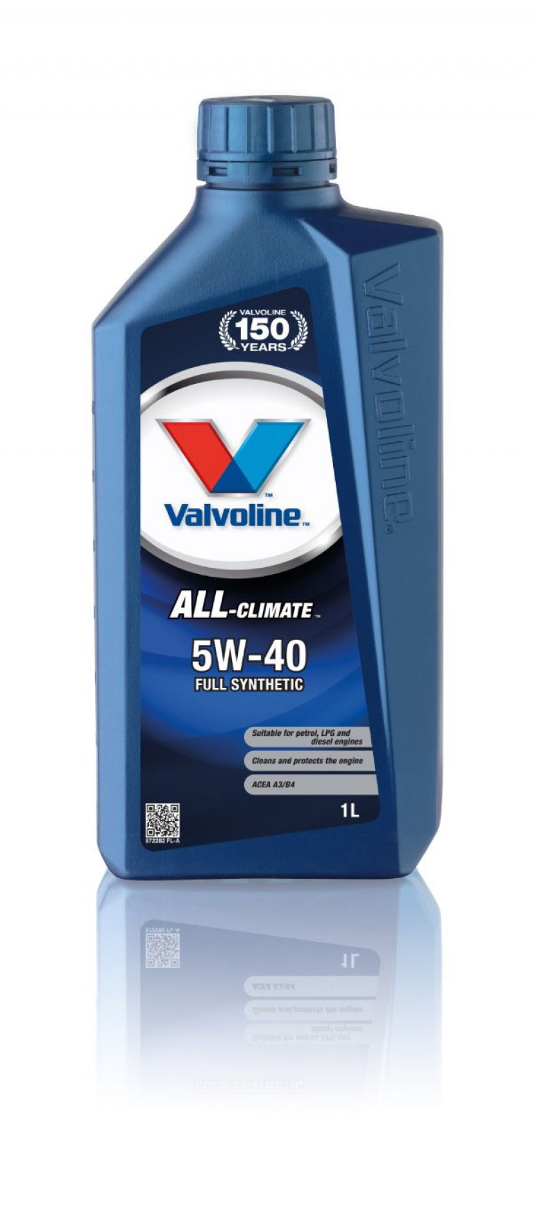 872282 Масло моторное синтетическое Valvoline All-Climate 5W-40, 1л VALVOLINE - detaluga.ru