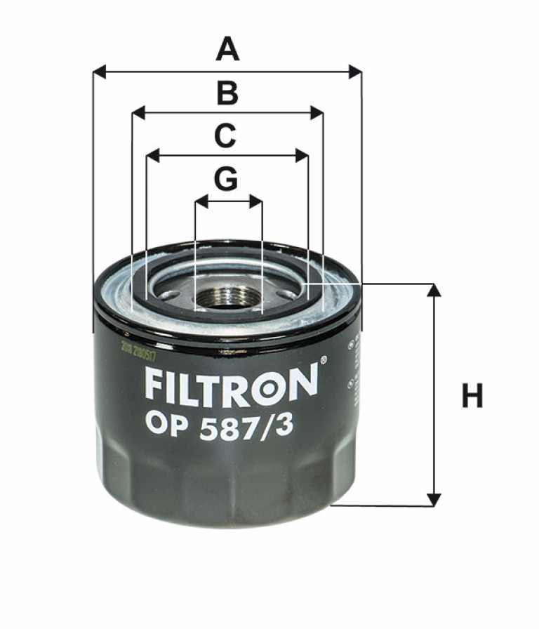 OP5873 Фильтр масляный Filtron - detaluga.ru