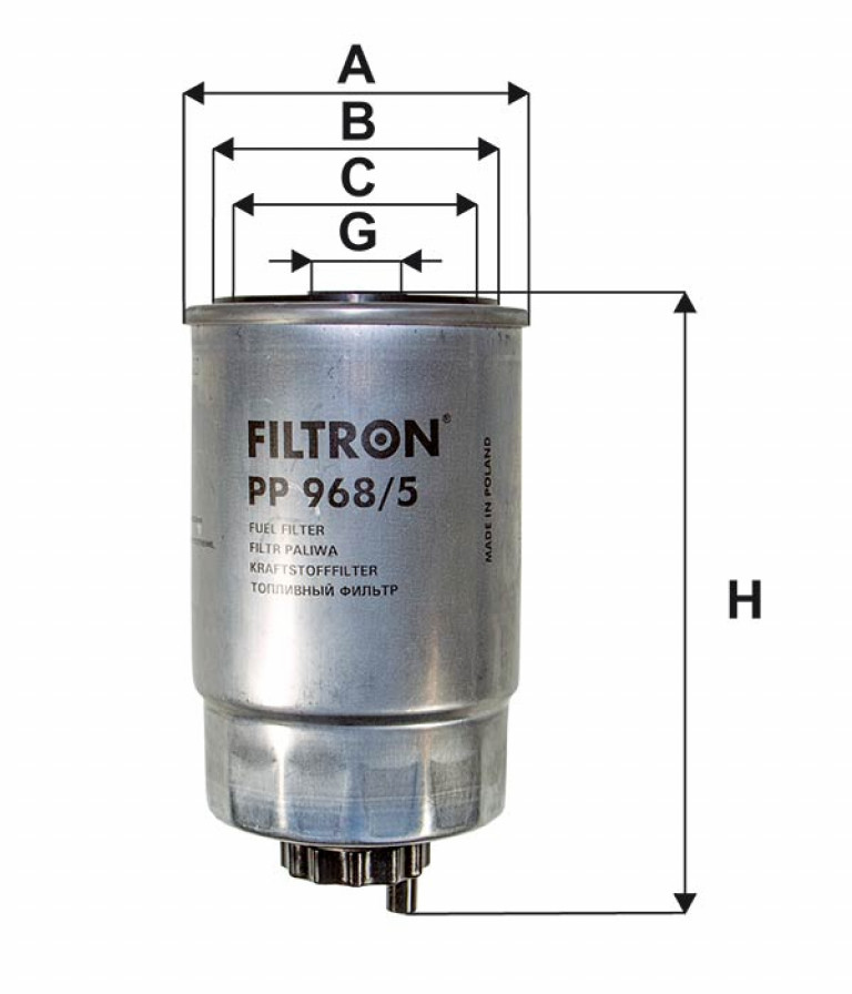 PP9685 Фильтр топливный Filtron - detaluga.ru