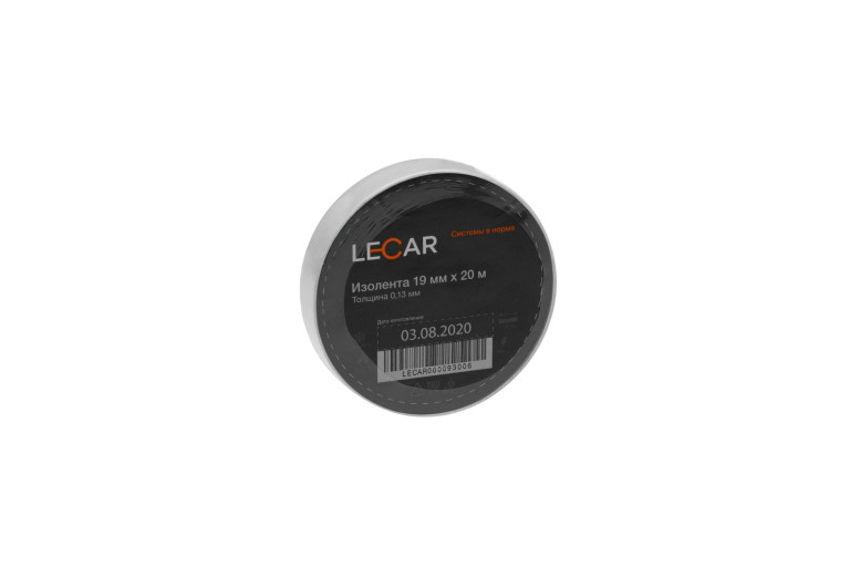 LECAR000093006 Лента изоляционная (изолента) ПВХ 15мм*20м (белая) LECAR - detaluga.ru