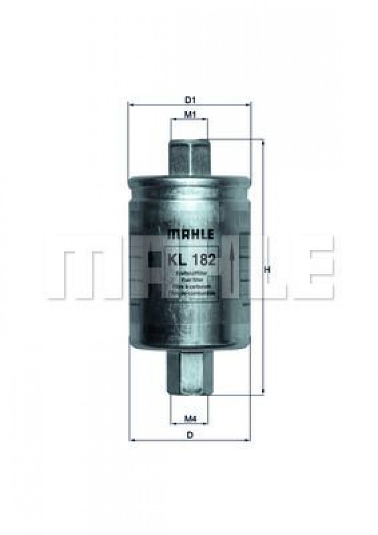 KL182 Фильтр топливный Knecht (Mahle Filter) - detaluga.ru