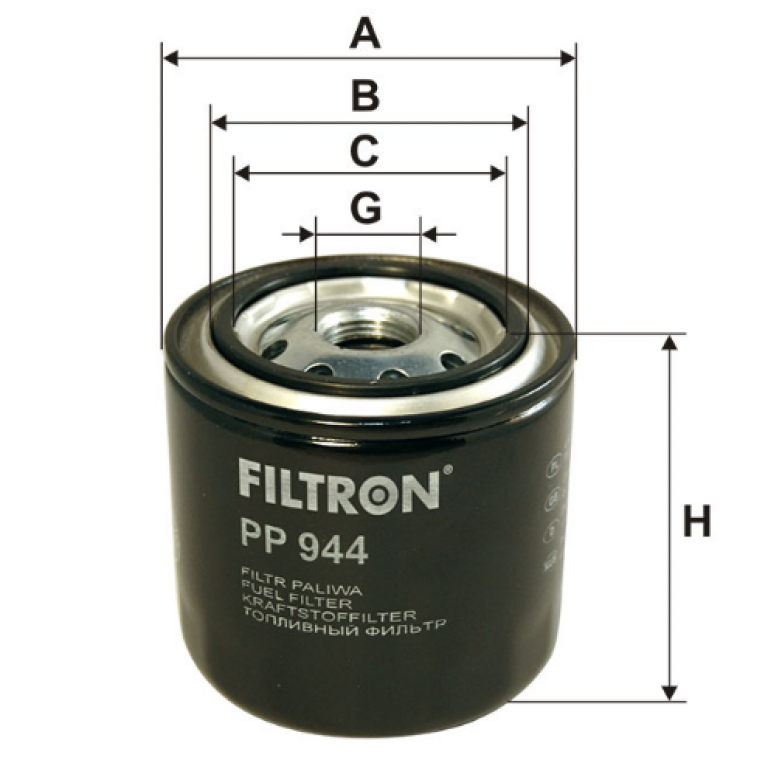 PP944 Фильтр топливный Filtron - detaluga.ru
