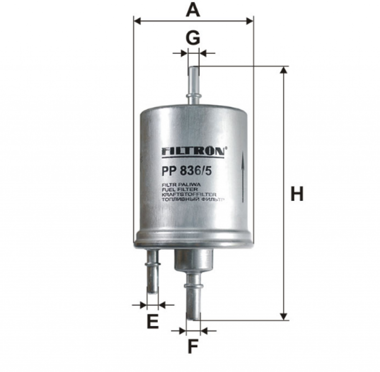 PP8365 Фильтр топливный Filtron - detaluga.ru