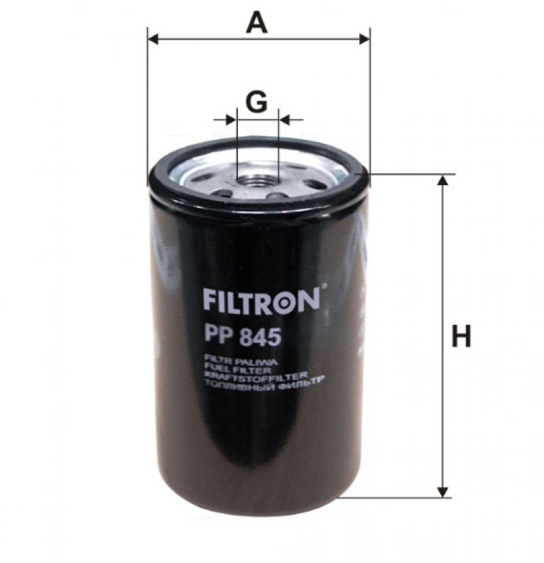 PP845 Фильтр топливный Filtron - detaluga.ru