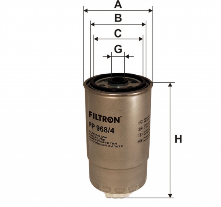 PP9684 Фильтр топливный Filtron - detaluga.ru