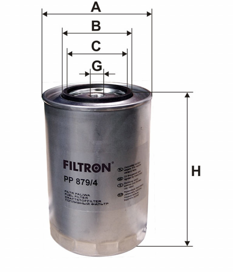 PP8794 Фильтр топливный Filtron - detaluga.ru