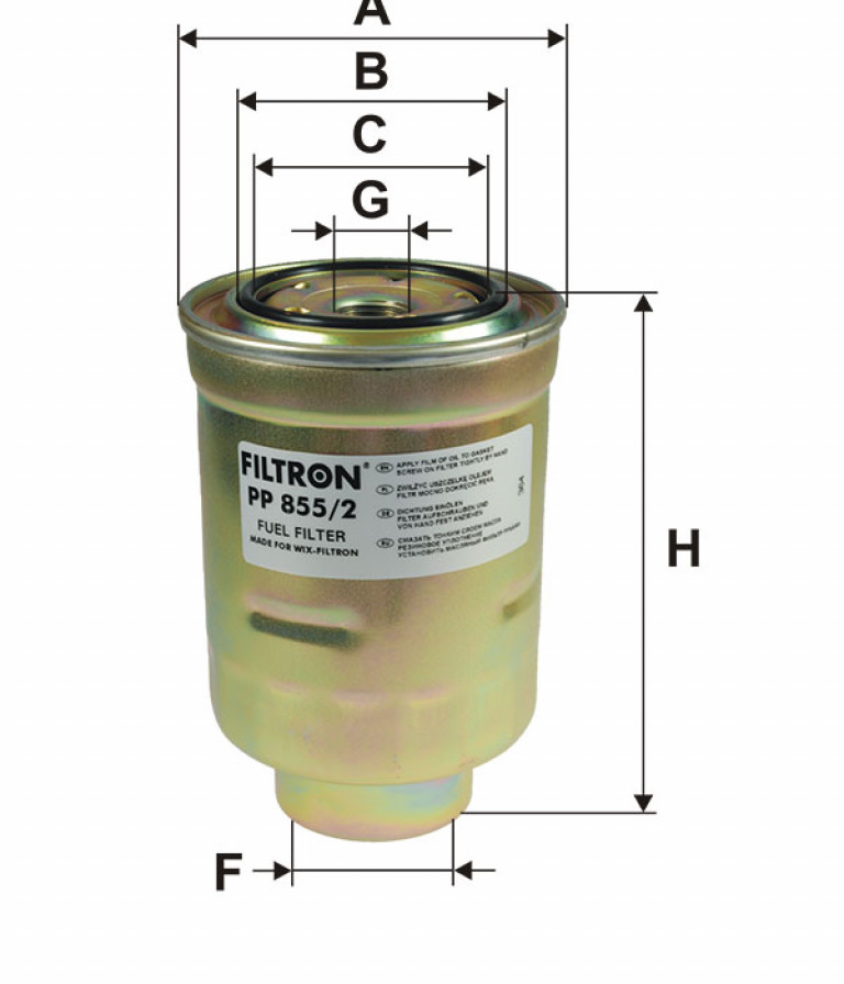 PP8552 Фильтр топливный Filtron - detaluga.ru