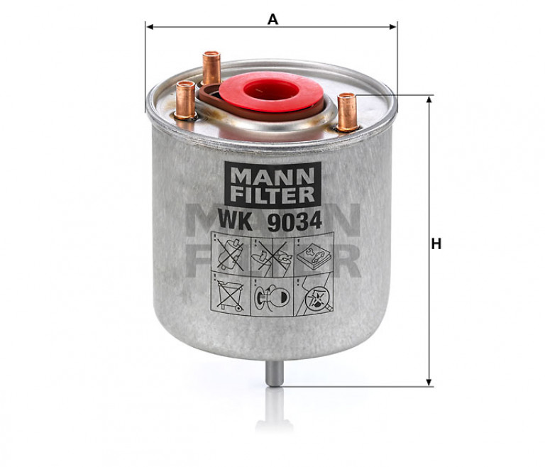 WK9034Z Фильтр топливный Mann - detaluga.ru