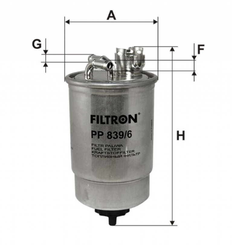 PP8396 Фильтр топливный Filtron - detaluga.ru