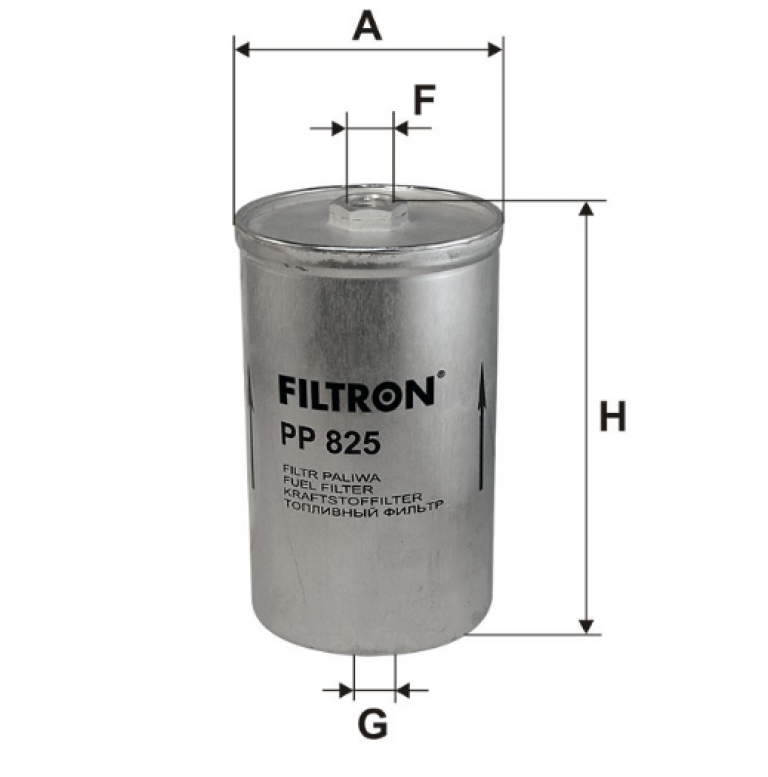 PP825 Фильтр топливный Filtron - detaluga.ru
