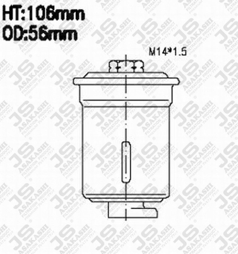 FS6200 Фильтр топливный JS ASAKASHI - detaluga.ru
