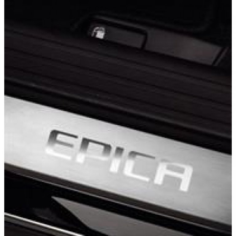 X04600794 Алюминиевые накладки порогов кузова Chevrolet Epica GENERAL MOTORS - detaluga.ru