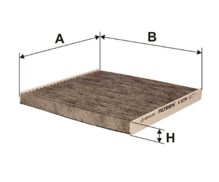 K1123A Фильтр салонный угольный Filtron - detaluga.ru