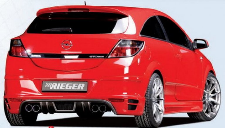 00051237 Накладка бампера заднего нижняя Opel Astra RIEGER - detaluga.ru