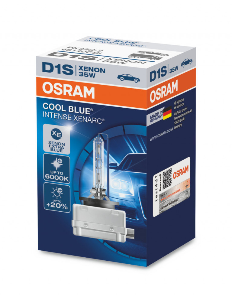 66140CBI Лампа D1S 85V 35W XENARC COOL BLUE INTENSE Osram - detaluga.ru