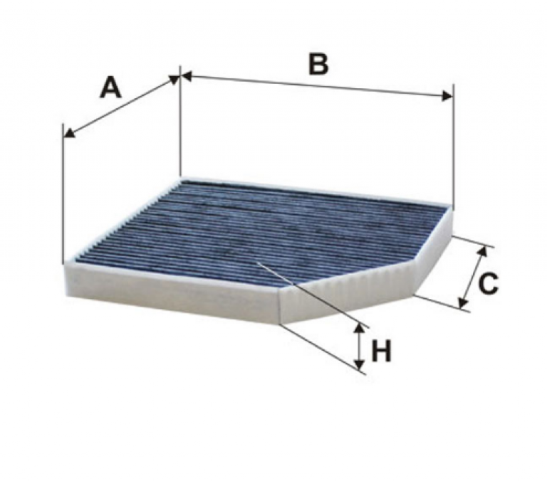 K1278A Фильтр салонный угольный Filtron - detaluga.ru