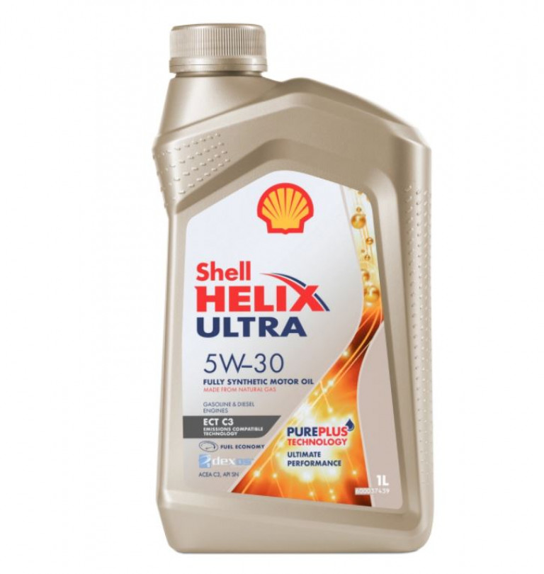 550042846 Масло моторное синтетическое Shell Helix Ultra ECT C3 5W-30, 1л Shell - detaluga.ru
