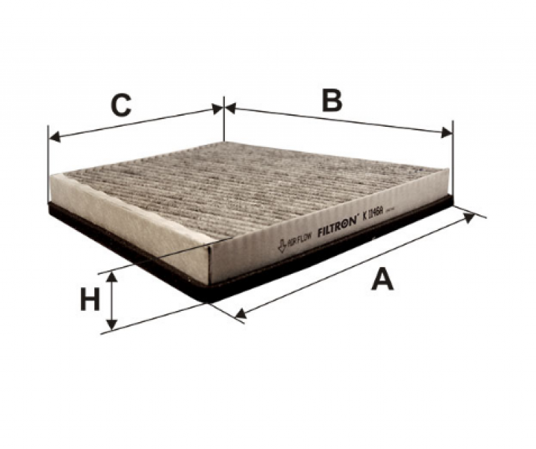 K1146A Фильтр салонный угольный Filtron - detaluga.ru