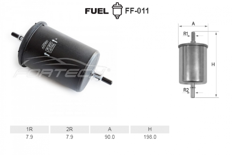 FF011 Фильтр топливный Fortech - detaluga.ru