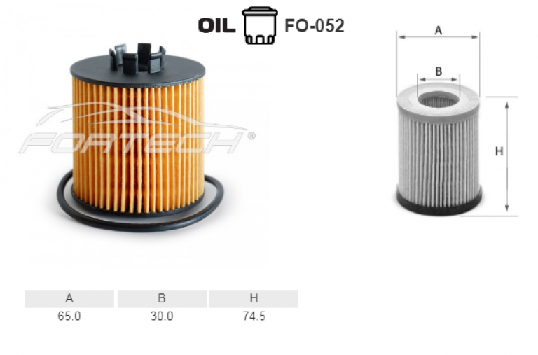 FO052 Фильтр масляный Fortech - detaluga.ru