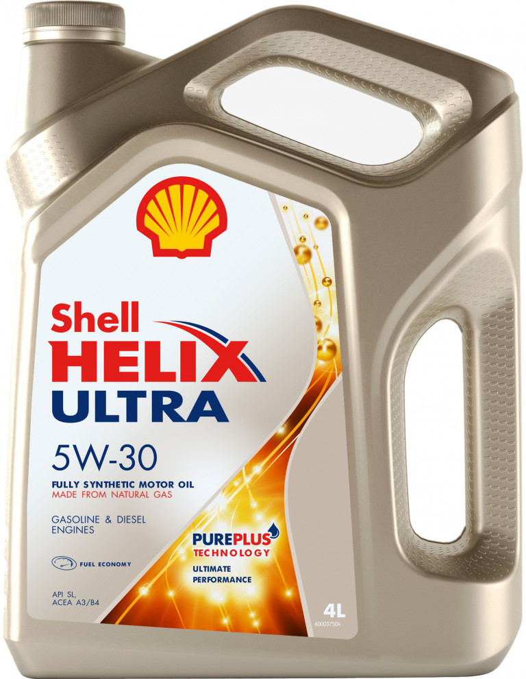 550046387 Масло моторное синтетическое "Helix Ultra 5W-30", 4л Shell - detaluga.ru