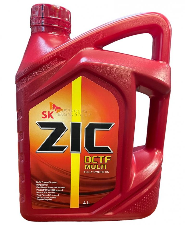 162685 Трансмисcионное масло ZIC DCTF Multi 4л ZIC - detaluga.ru